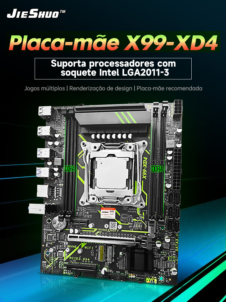 Kit Upgrade Gamer JIESHUO X99  - đánh giá và giá X99 Dual Cpu Motherboard Combo