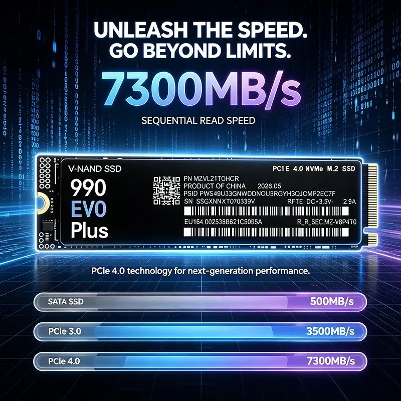 High Speed 990 EVO Plus M.2 22 - đánh giá và giá M.2 Nvme 4Tb Pcie 4.0 Ssd