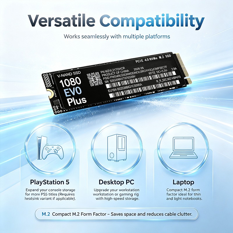 Original NEW 1080 EVO Plus M.2 - đánh giá và giá M.2 Nvme 4Tb Pcie 4.0 Ssd